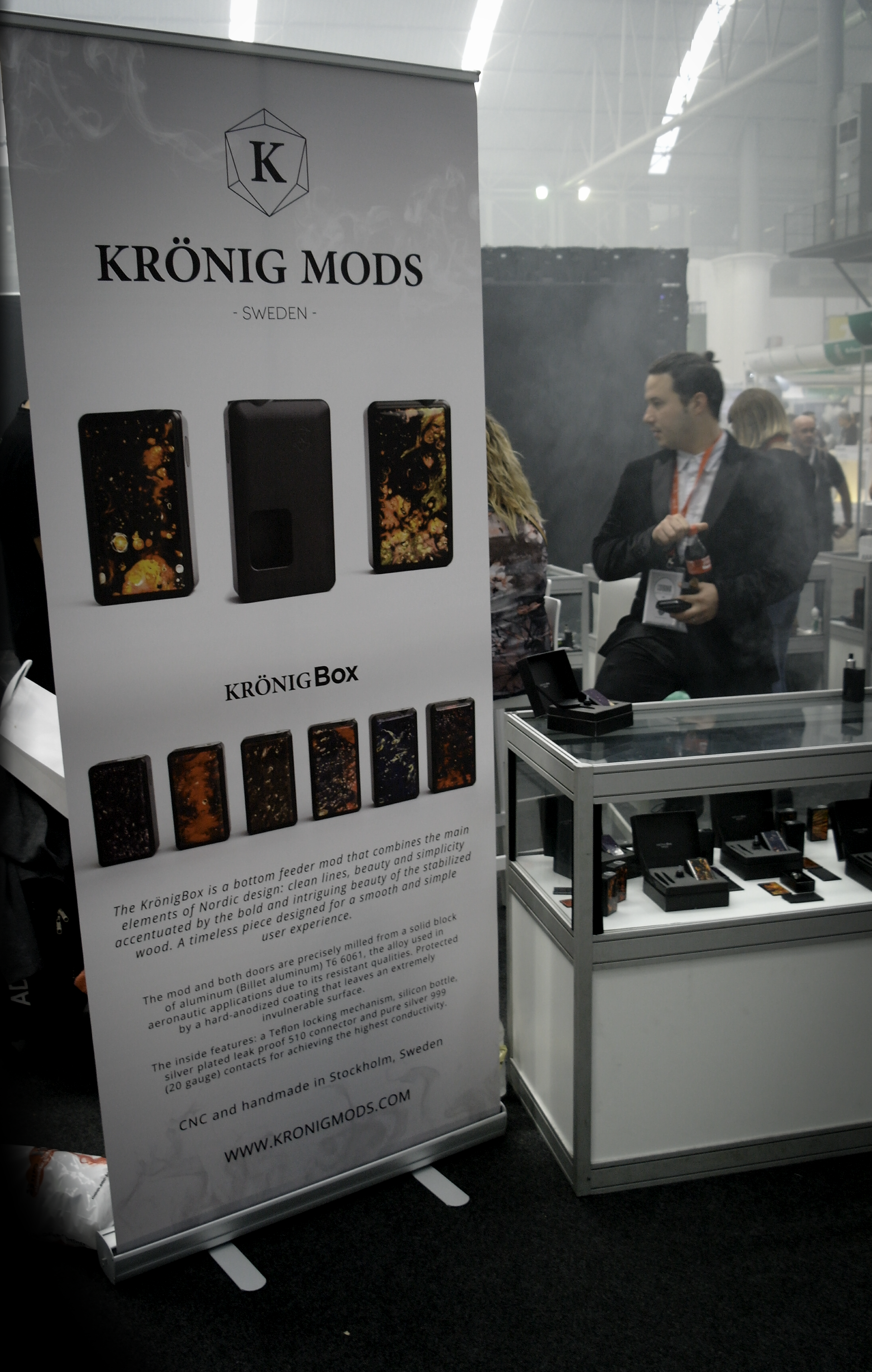 The KronigMods rollup in Vape Expo BCN